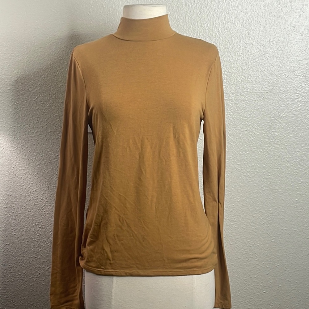Forever 21 Mustard Long Sleeve Turtleneck